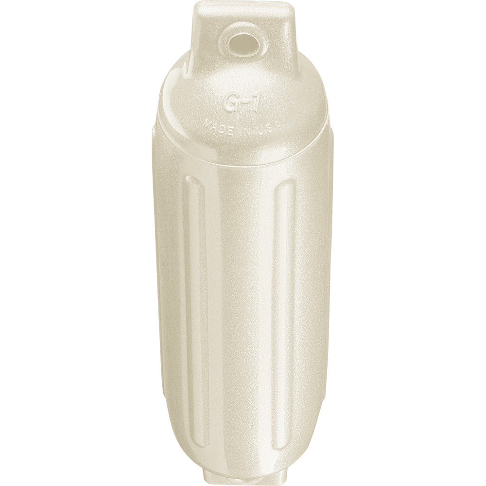 Polyform G-1 Twin Eye Fender 3.5" x 12.8" - Metallic White [G-1 METALLIC WHITE]