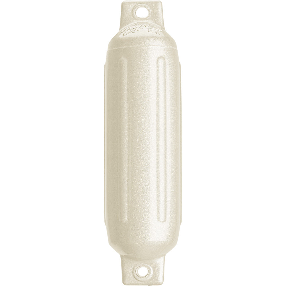 Polyform G-1 Twin Eye Fender 3.5" x 12.8" - Metallic White [G-1 METALLIC WHITE]
