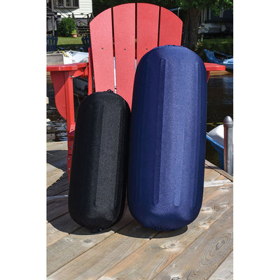 Dock Edge Reversible Fender Cover - Black/Blue - Medium [DE965869F]