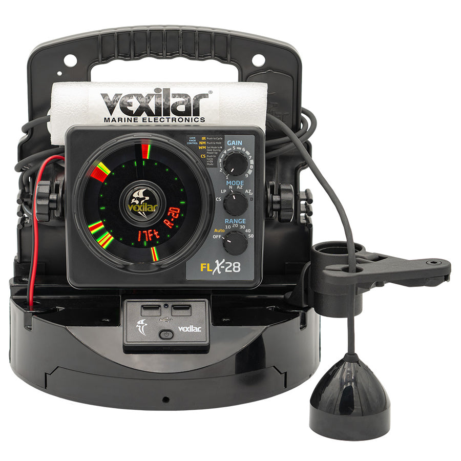 Vexilar FLX-28 Pro Pack Elite Fishing System w/Pro View Ice-Ducer  Vexilar Lithium Battery [PPEL28PV]