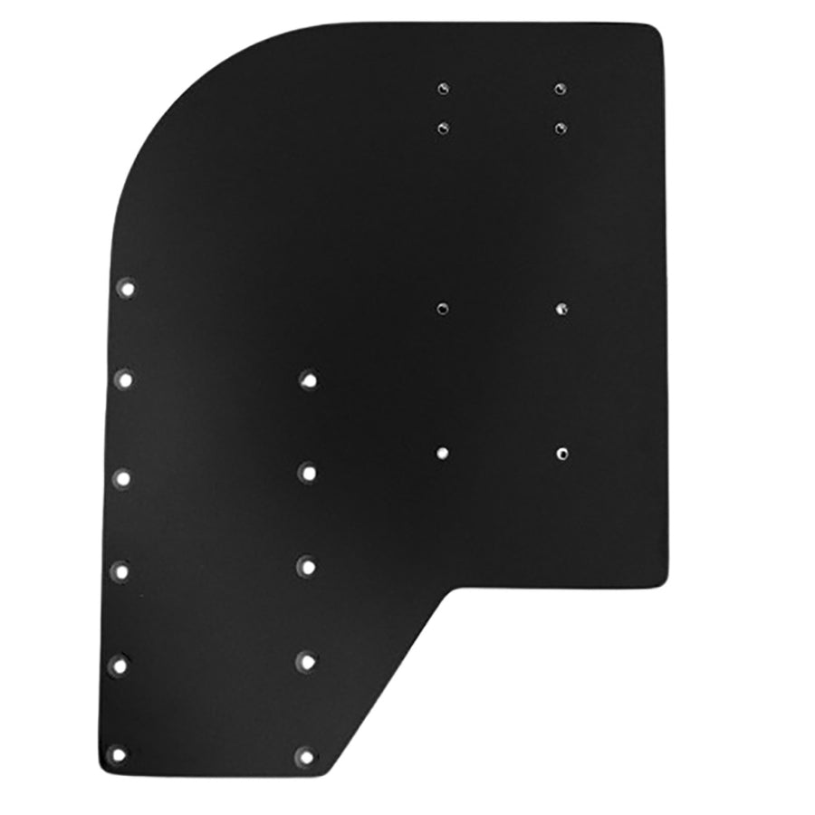 Sea Brackets Small Offset Trolling Motor Plate - Black [SEA2306-BLK]