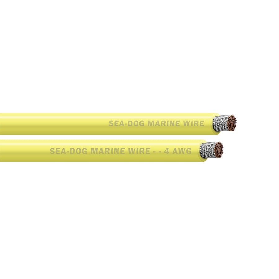 Sea-Dog 4 AWG Yellow Battery Cable - 100' [8004032]