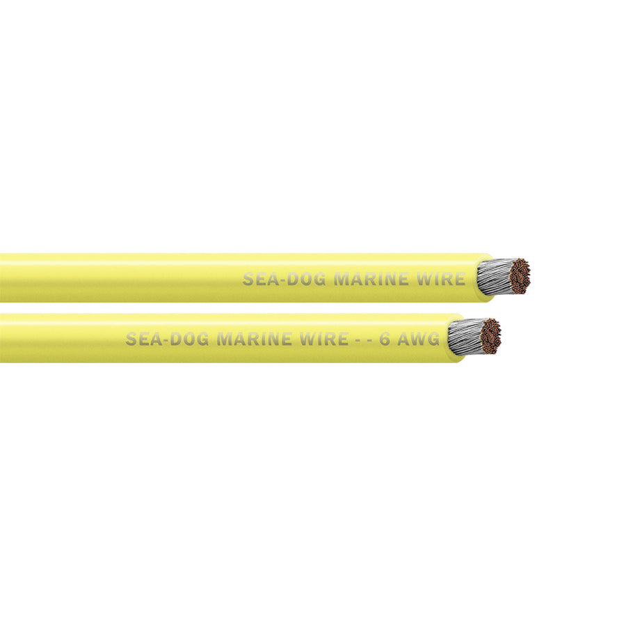 Sea-Dog 6 AWG Yellow Battery Cable - 250' [8006034]