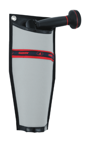 Solid Fabric Winch Handle Holder - Grey