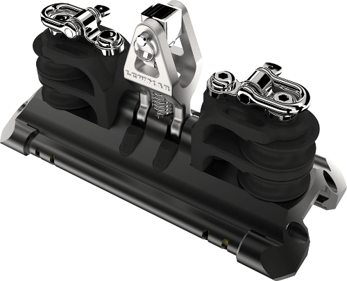 Lewmar Size 3 TB Car w/ Upstand & 2 Double CL Sheaves & Becket