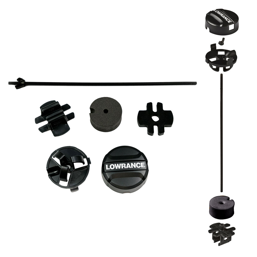 fish finder transducer mounting accessories Lowrance 000-10606-001 Kayak Scupper Transducer Mount