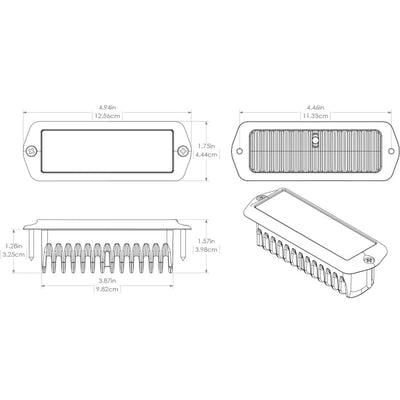 Lumitec Capri2 - Flush Mount LED Flood Light - 2-Color White/Blue Dimming [101099]