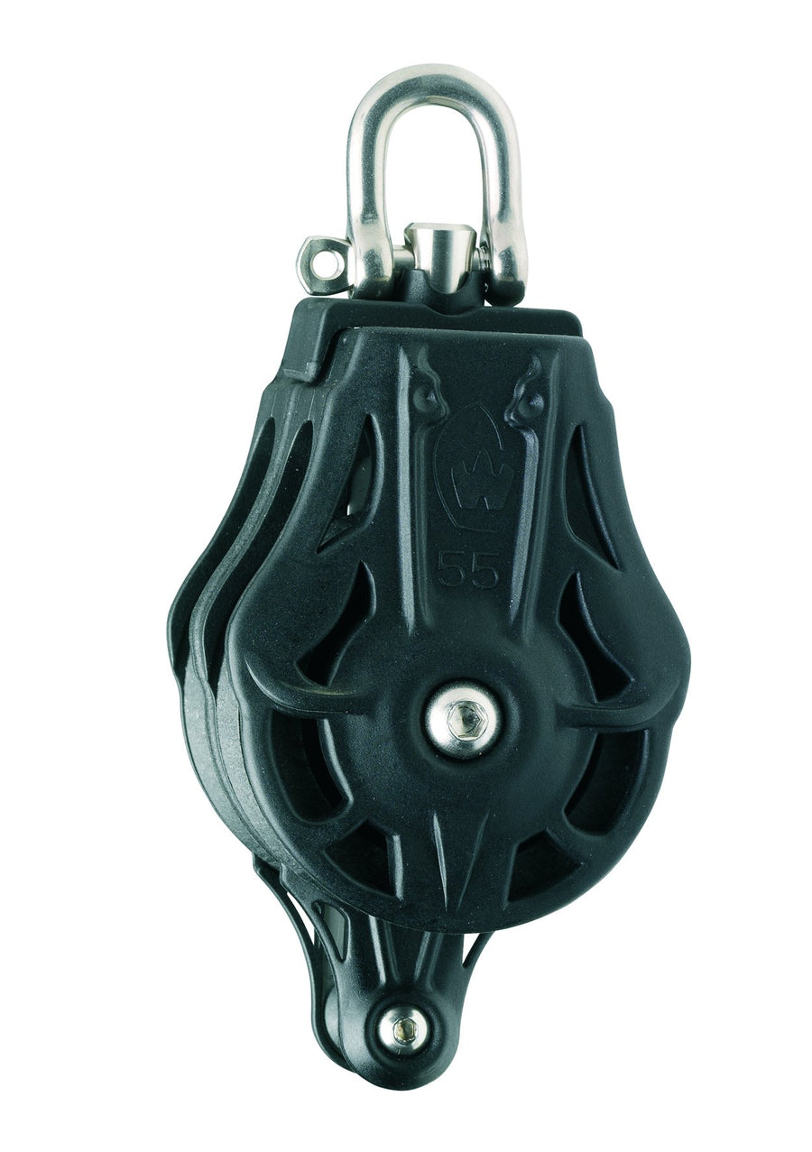 Wichard Double 1 49/64" (45mm) Block w/ Swivel Head & Becket