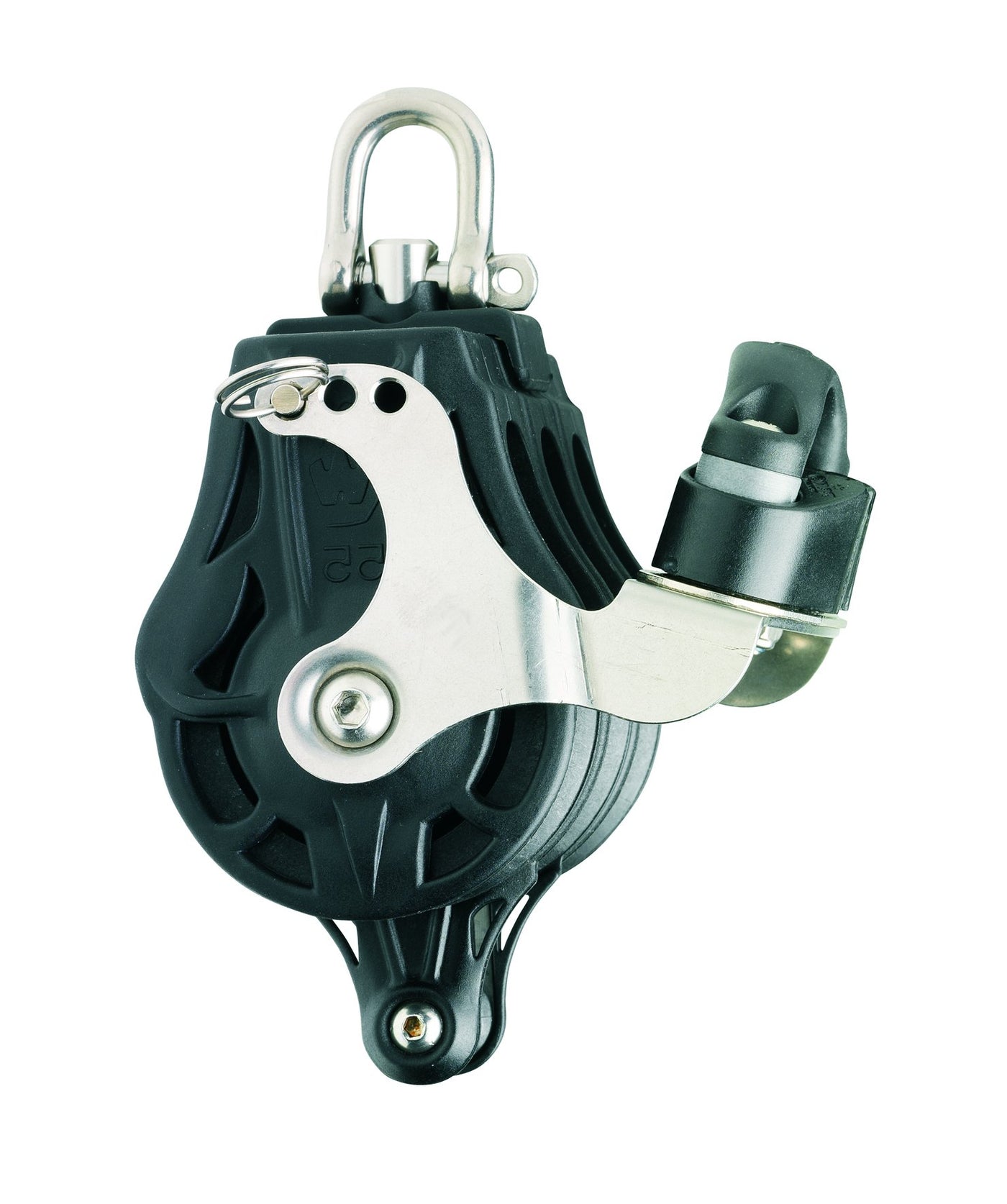 Wichard Triple 1 49/64" (45mm) Block w/ Swivel Head, Becket & Cam Cleat