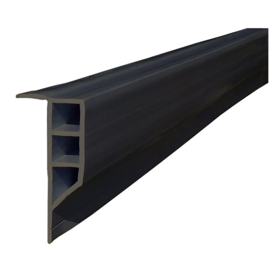 Dock Edge Standard PVC Full Face Profile - 16' Roll - Black [DE1163F]