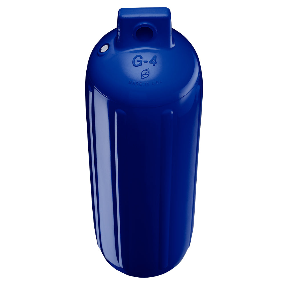 Polyform G-4 Twin Eye Fender 6.5" x 22" - Cobalt Blue w/Adapter [G-4 COBALT BLUE W/AIR ADAPTER]