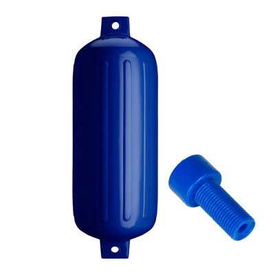 Polyform G-6 Twin Eye Fender 11" x 30" - Cobalt Blue w/Adapter [G-6 COBALT BLUE W/AIR ADAPTER]