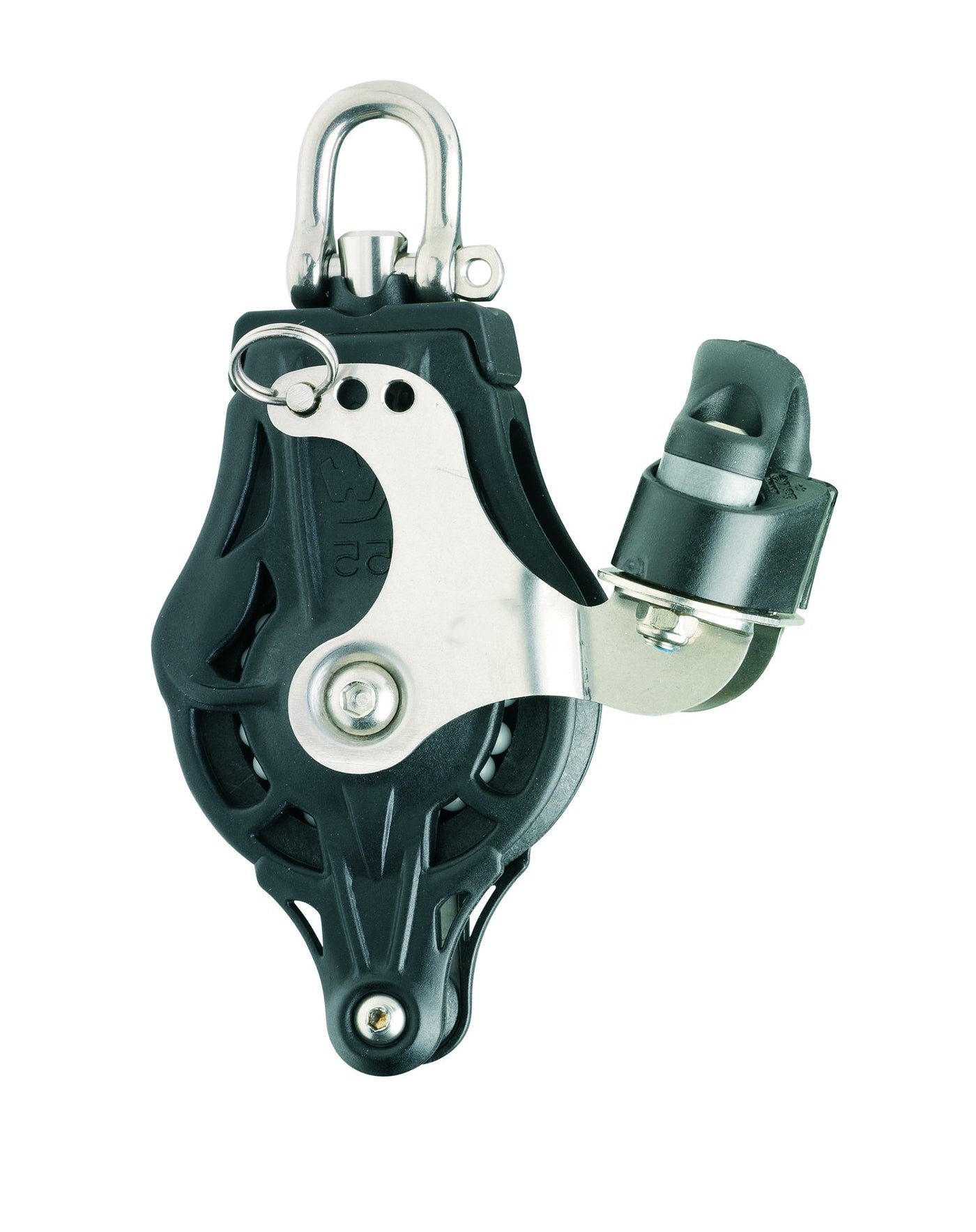 Wichard Single 1 3/8" (35mm) Ball Bearing Block w/ Swivel Head, Becket & Cam Cleat