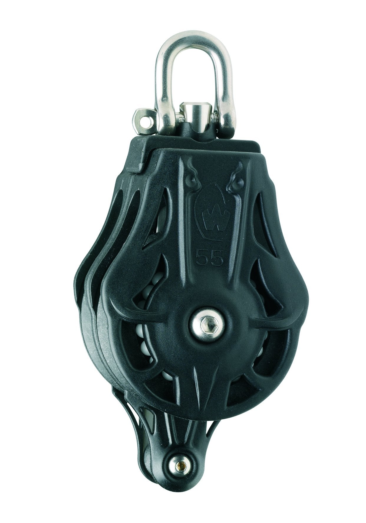 Wichard Double 2 11/64" (55mm) Ball Bearing Block w/ Swivel Head & Becket