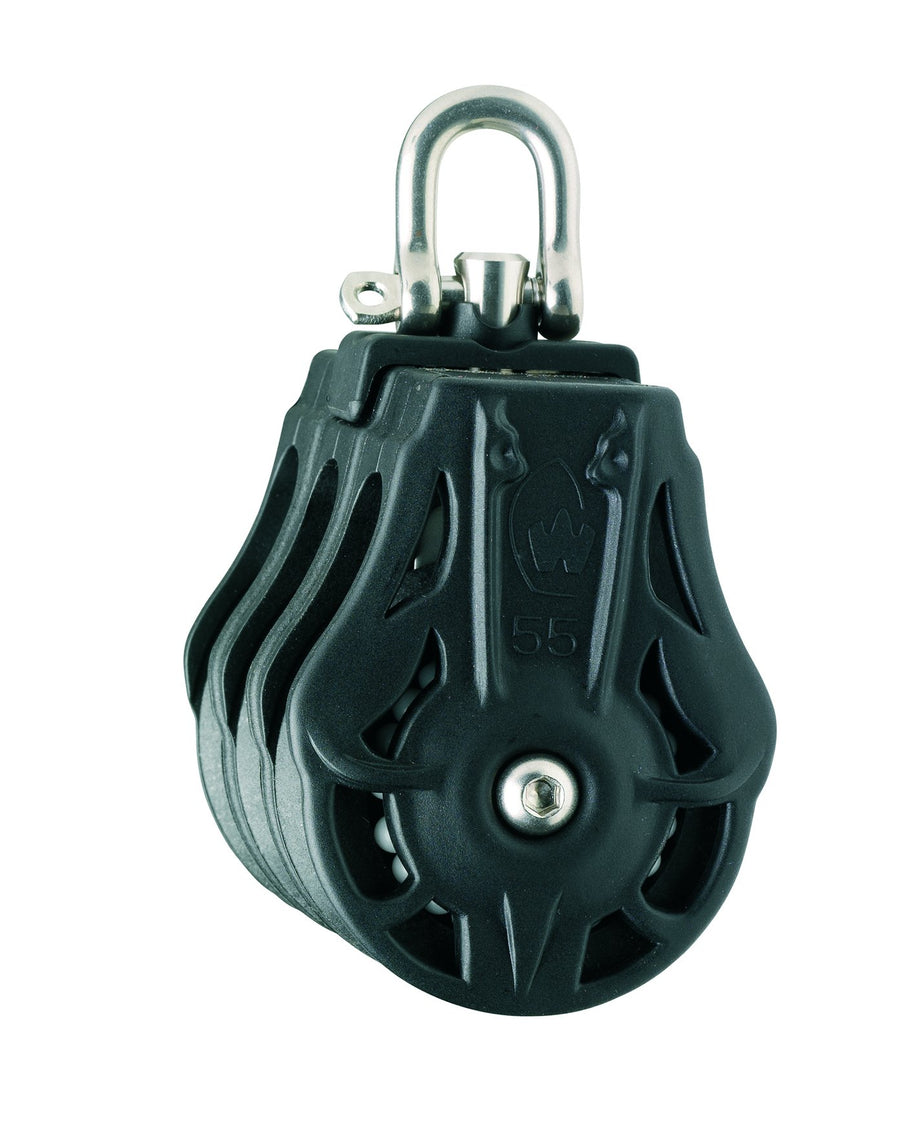 Wichard Triple 1 49/64" (45mm) Ball Bearing Block w/ Swivel Head