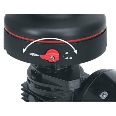 Harken #40 Electric Self-Tailing Rewind™ Radial Winch — Reverse Speed - Chrome with White Trim