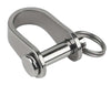 Schaefer 1/4" Pin Stamped "D" Shackle, SWL 1750 lbs