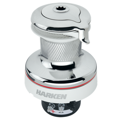Harken 900 Electric UniPower Self-Tailing Radial Chrome with White Trim Winch